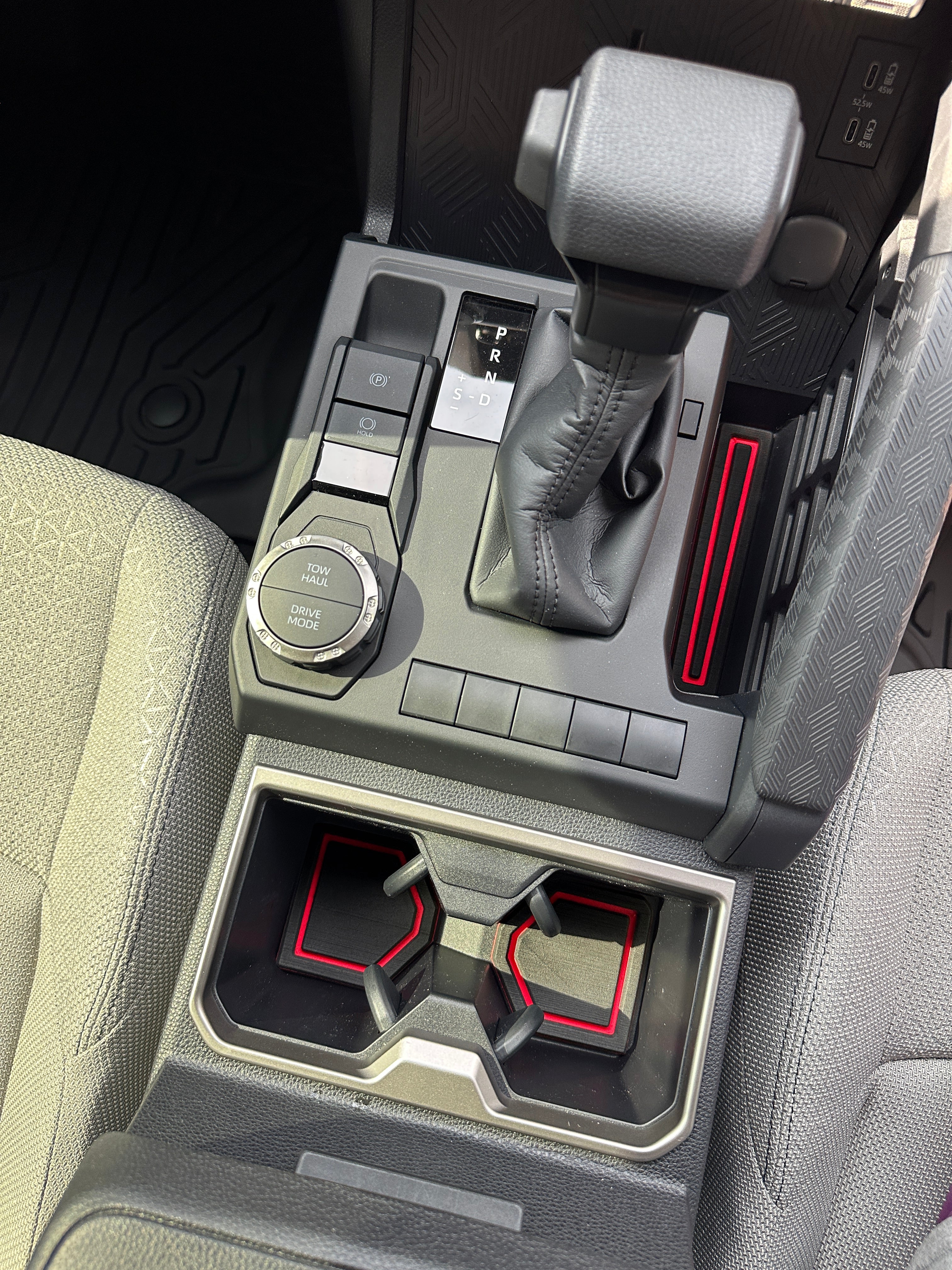 Center Console/Cupholder Inserts Fits 2025-2026 Toyota 4runner