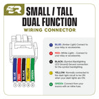 Dual Function Toyota OEM Style "AMBER & WHITE" Switch Tall Style