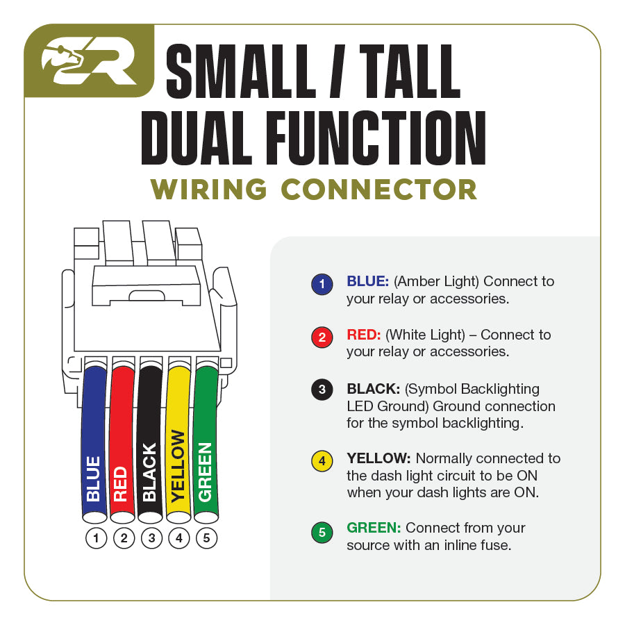 Dual Function Toyota OEM Style "AMBER & WHITE" Switch Tall Style