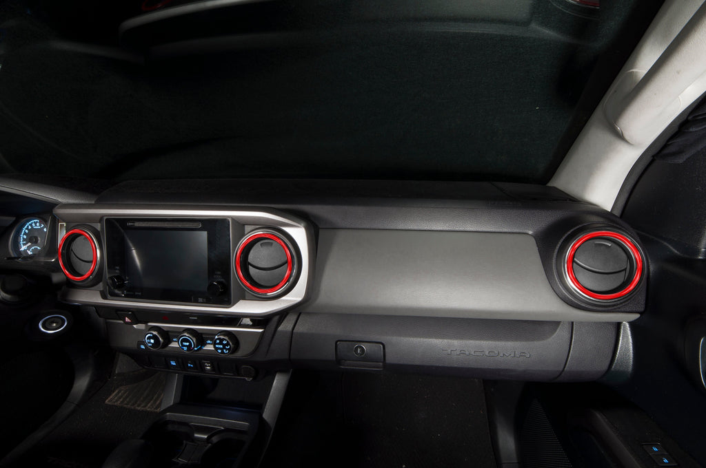 A/C Vent Rings Accent Trim Fits 2016-2023 Toyota Tacoma