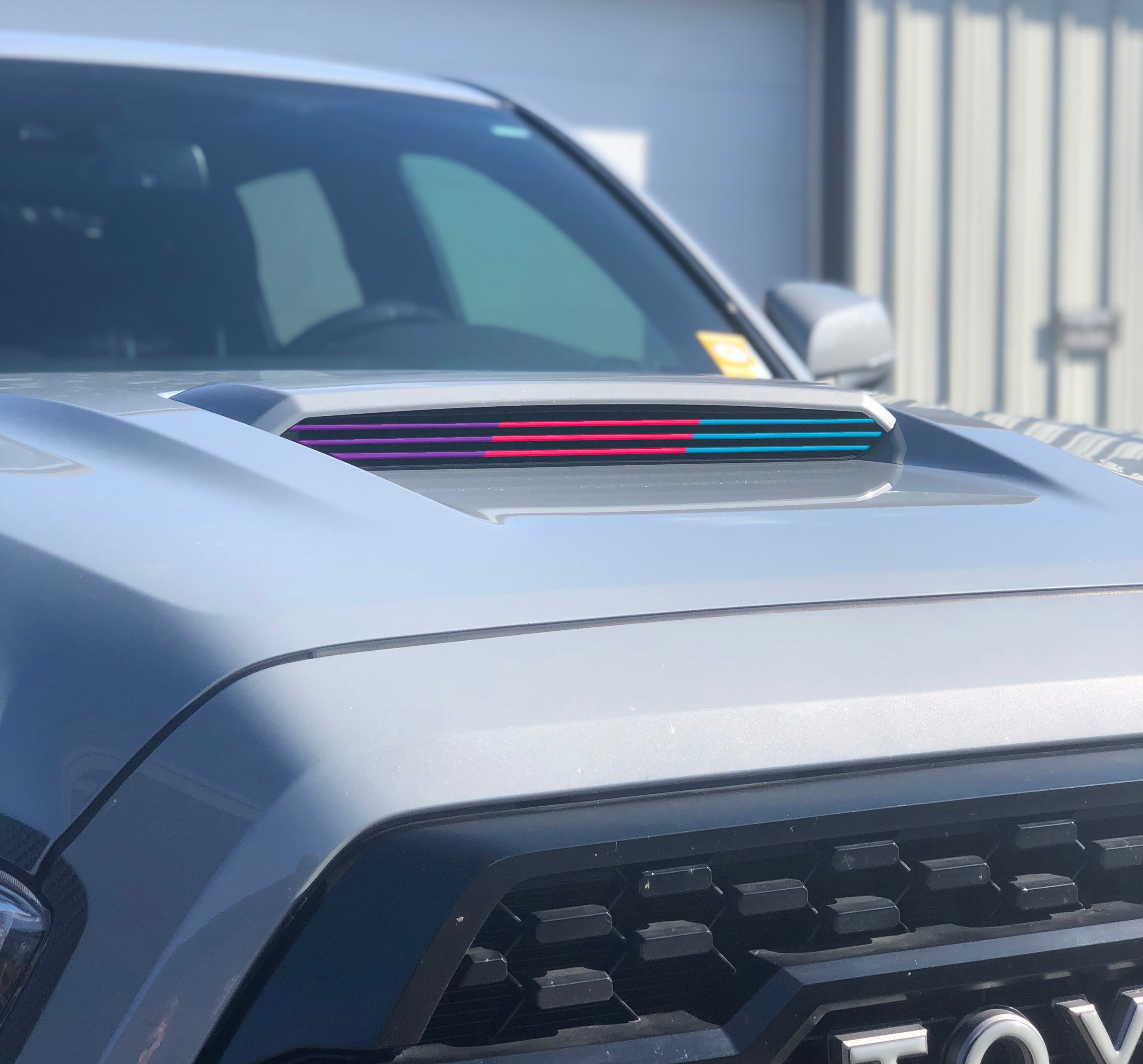 Inner Hood Scoop Line Accents Fits 2016-2023 Toyota Tacoma