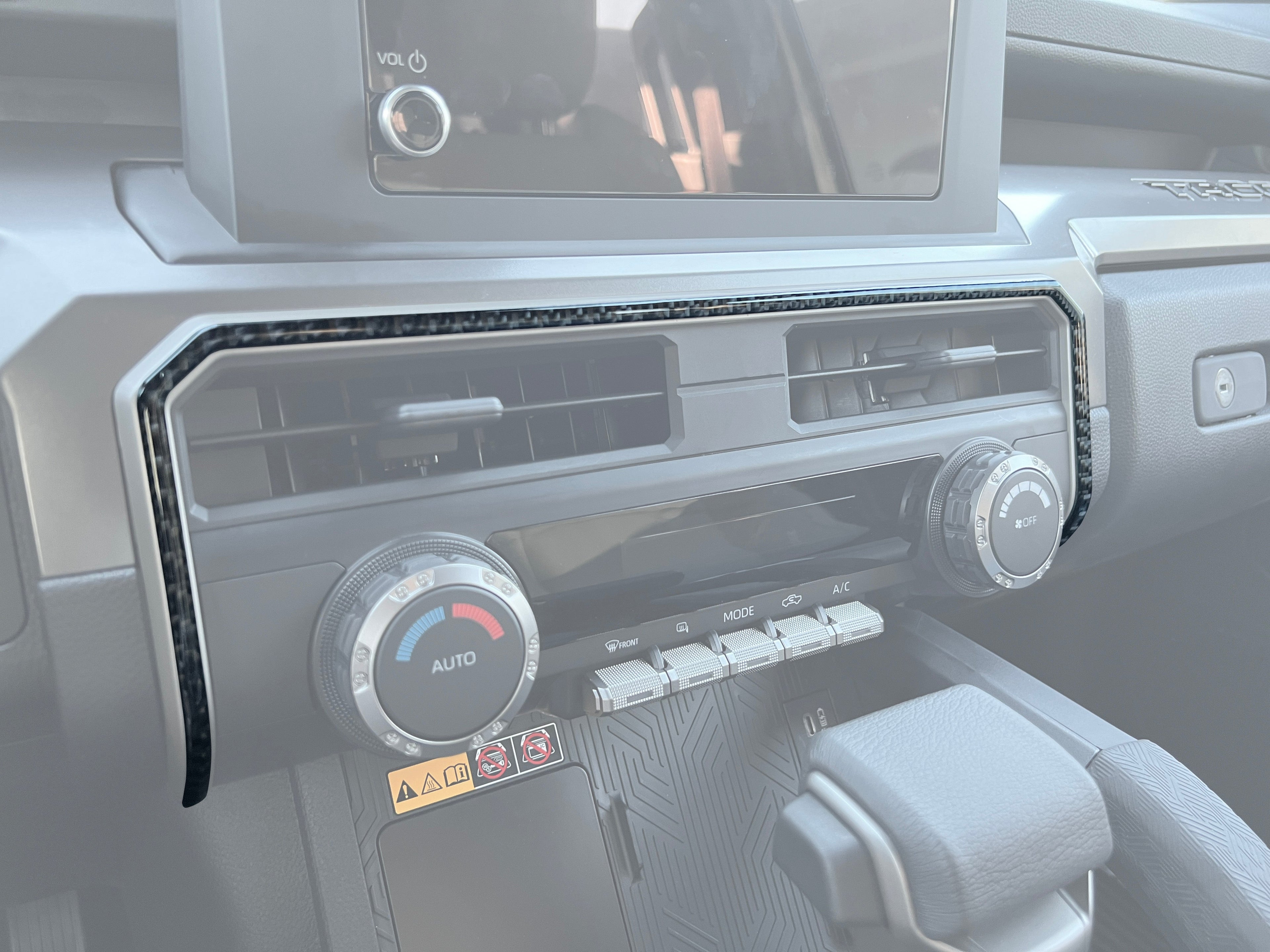 Climate Control Accent Trim Fits 2024-2026 Toyota Tacoma & 2025-2026 4Runner