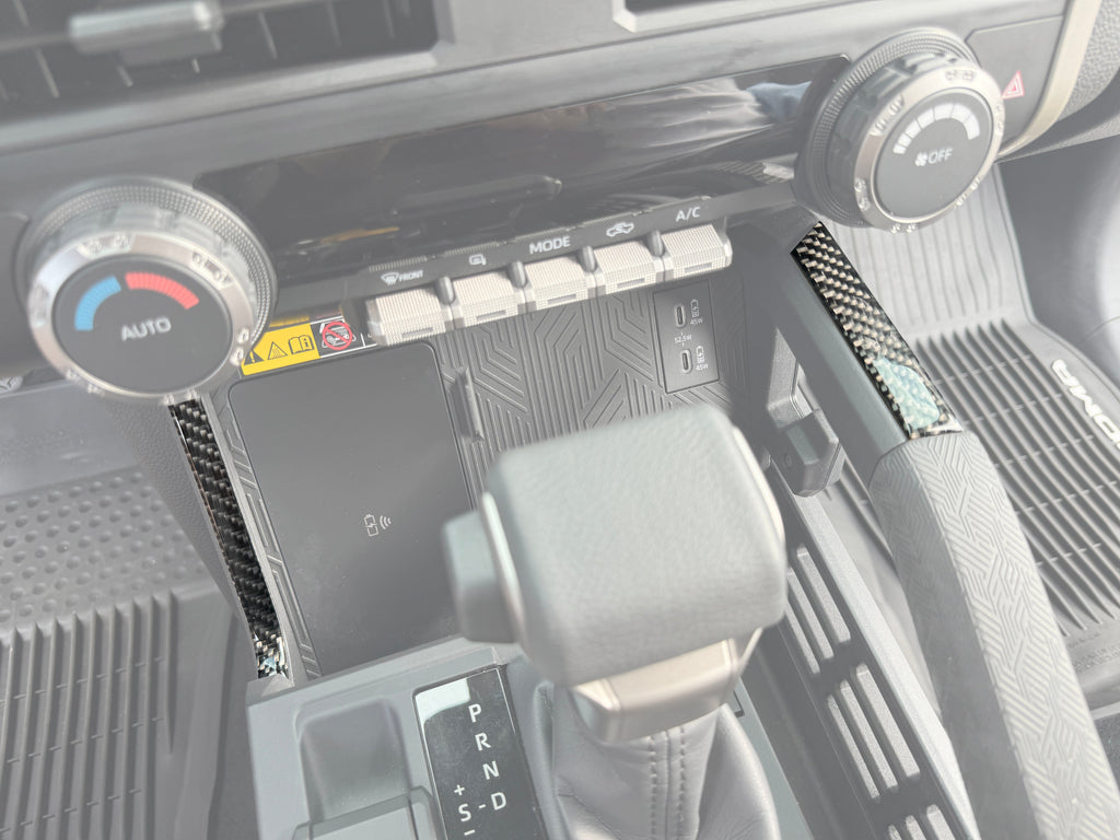 Center Console Lines Accent Trim Fits 2024-2026 Toyota Tacoma & 2025-2026 4Runner