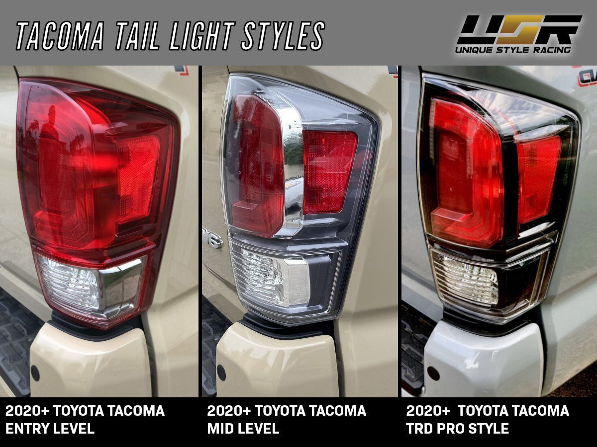 USR DEPO 2016-2021 Tacoma TRD PRO Style Black Out Rear Tail Lights