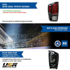 USR DEPO 2016-2021 Tacoma TRD PRO Style Black Out Rear Tail Lights