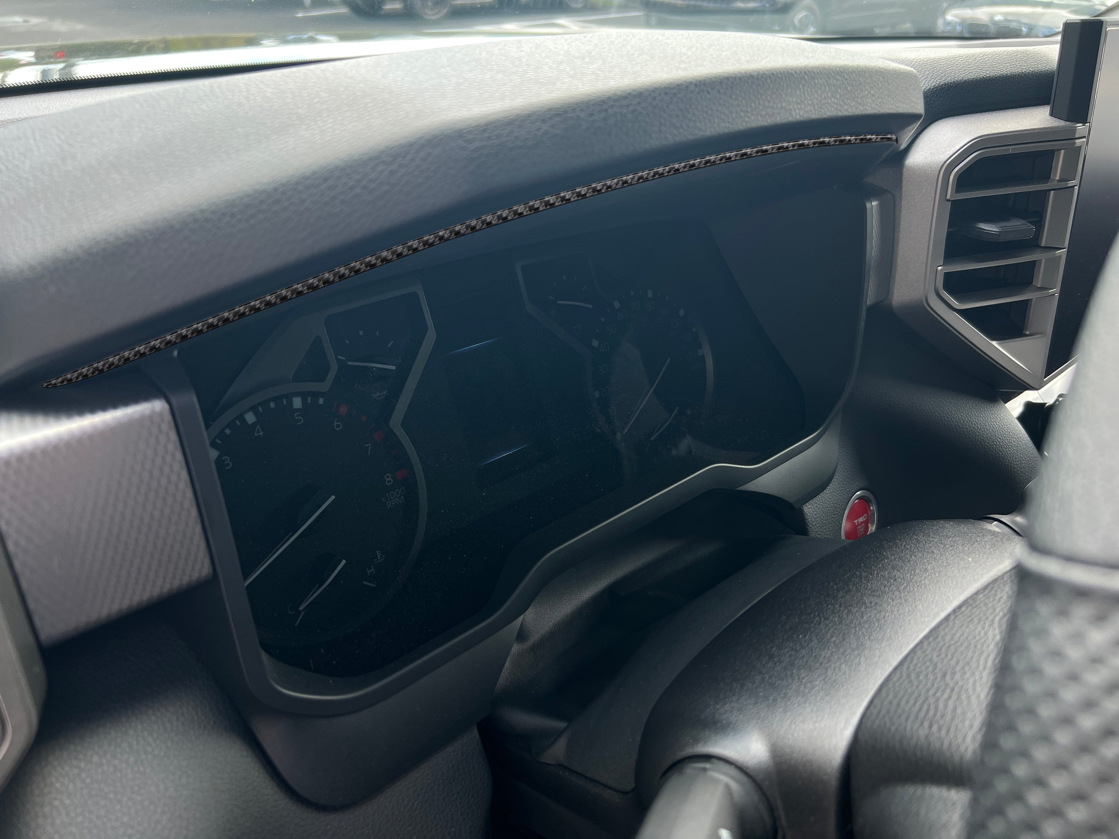 Upper Instrument Gauge Cluster Accent Trim Fits 2022-2026 Toyota Tundra & 2023-2026 Toyota Sequoia