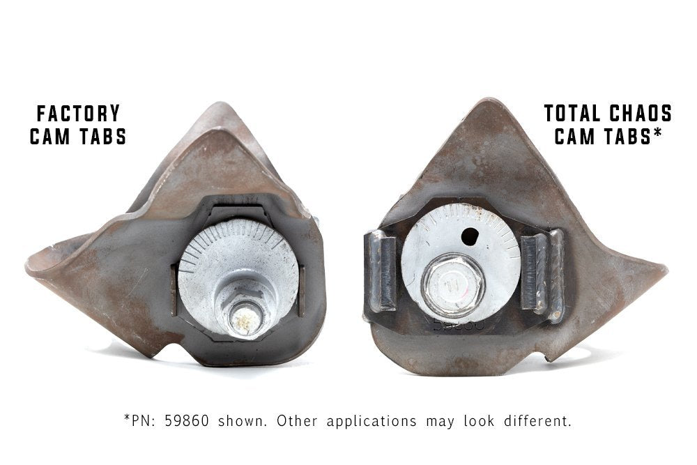 TOTAL CHAOS LOWER CONTROL ARM CAM TAB GUSSETS