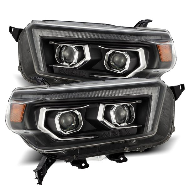 5th Gen 4Runner (10-13) LUXX-Series LED Projector Headlights Black