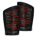 3rd Gen Tacoma (16-23) LUXX-Series LED Tail Lights Black-Red