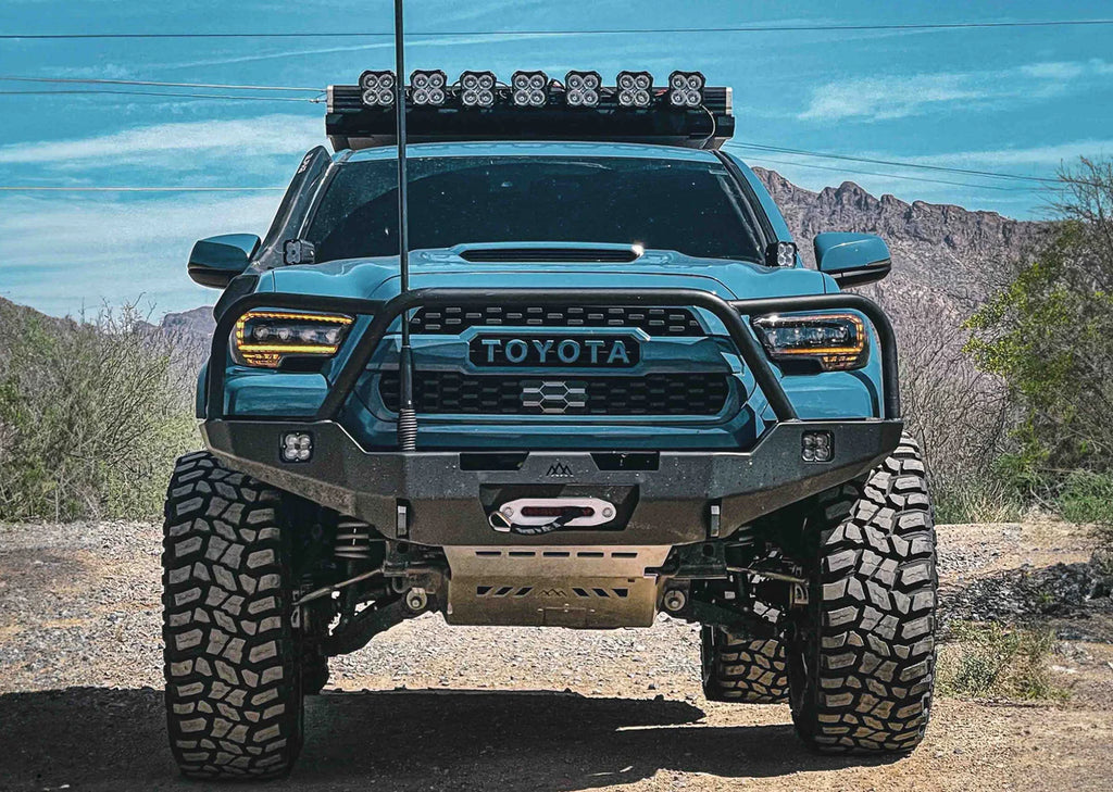 Backwoods Adventure Mods Tacoma 3rd Gen (2016-2023) Hi-Lite Overland Front Bumper [Bull Bar]