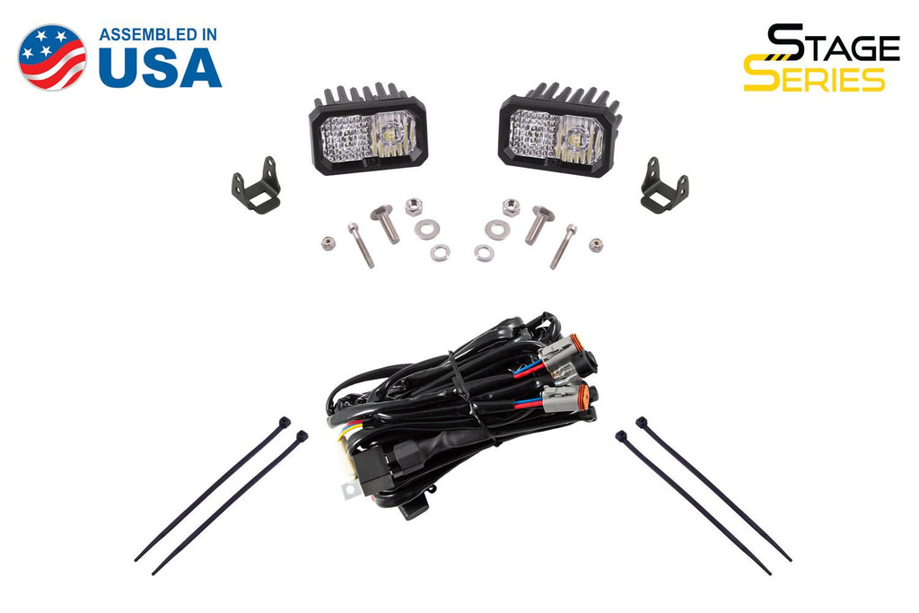 Diode Dynamics | Stage Series 2in LED Ditch Light Kit for 2010-2024 Toyota 4Runner, Pro Yellow Combo
