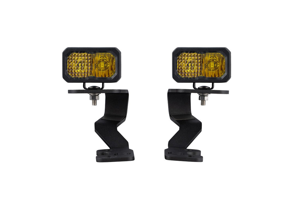 Stage Series Ditch Light Kit for 2022 Toyota Tundra, C2 Sport Yellow Combo