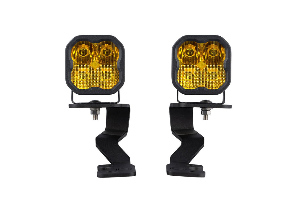 Stage Series Ditch Light Kit for 2022 Toyota Tundra, SS3 Sport Yellow Combo