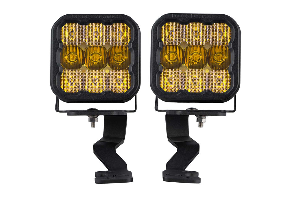 Stage Series Ditch Light Kit for 2022 Toyota Tundra, SS5 Sport Yellow Combo