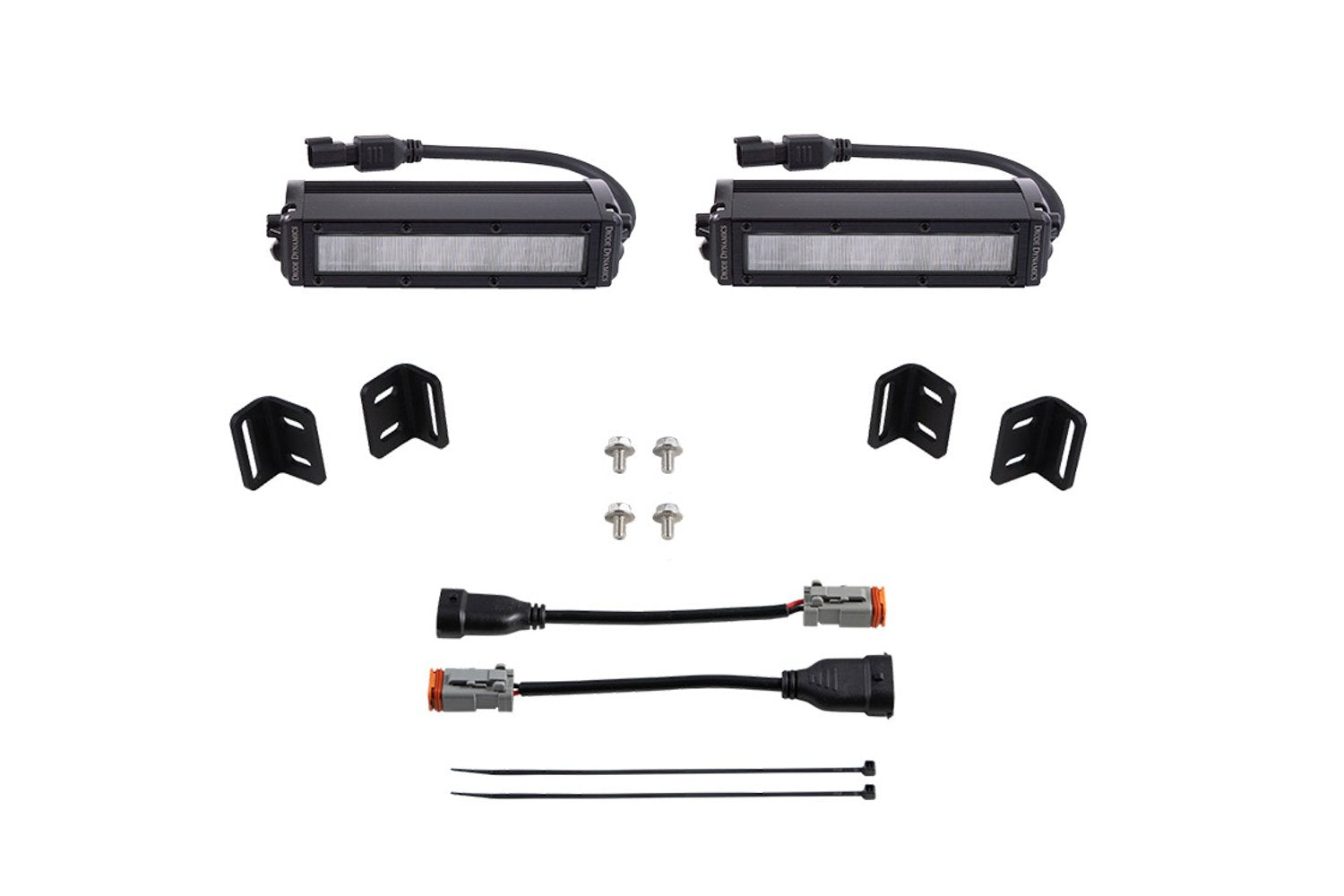 SS6 LED Fog Light Kit for 2022 Toyota Tundra, White Wide