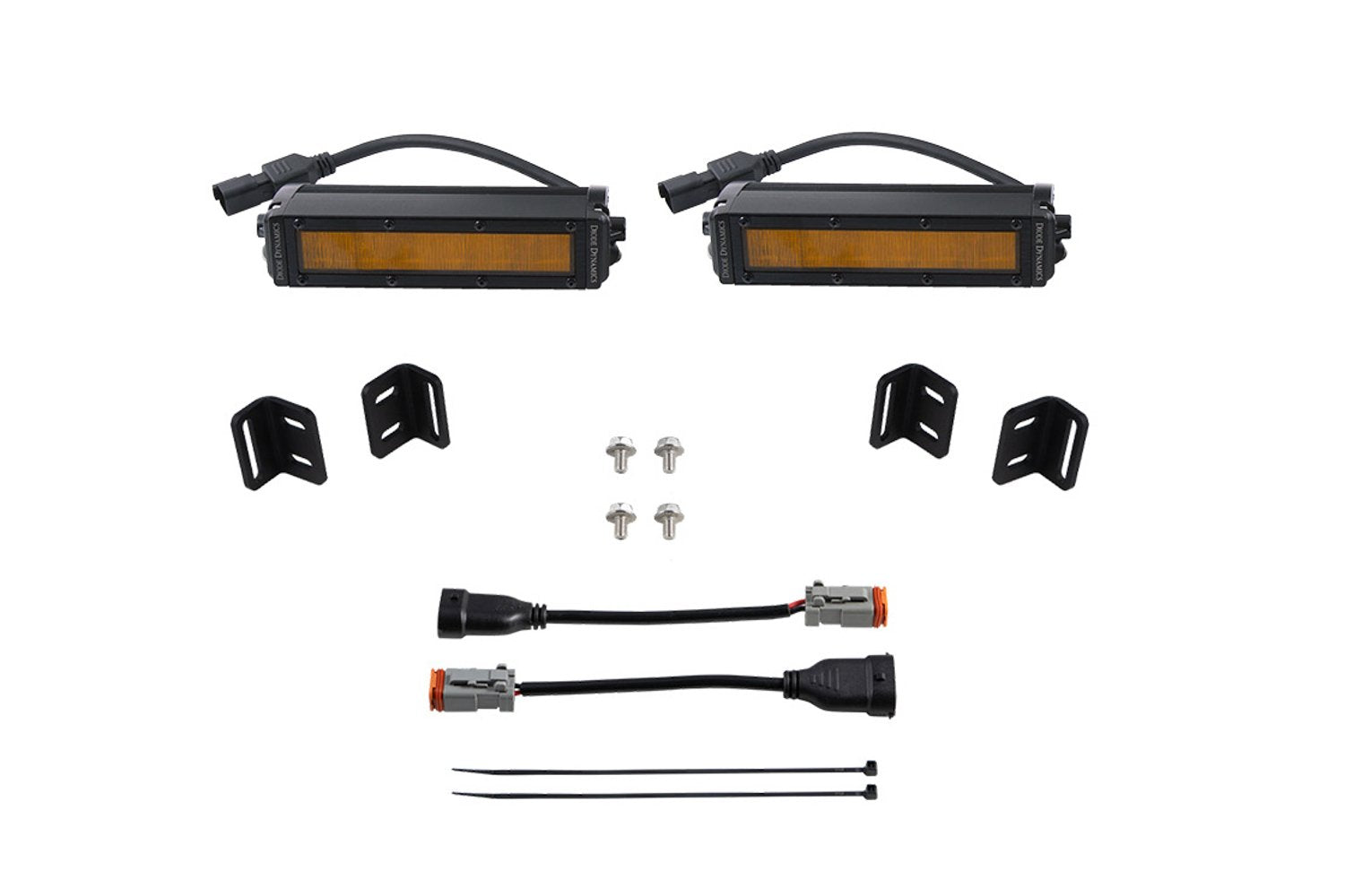SS6 LED Fog Light Kit for 2022 Toyota Tundra, Amber Wide