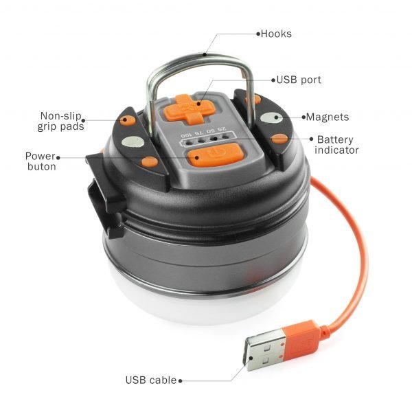 WaganTech Brite-Nite™ Dome USB Lantern