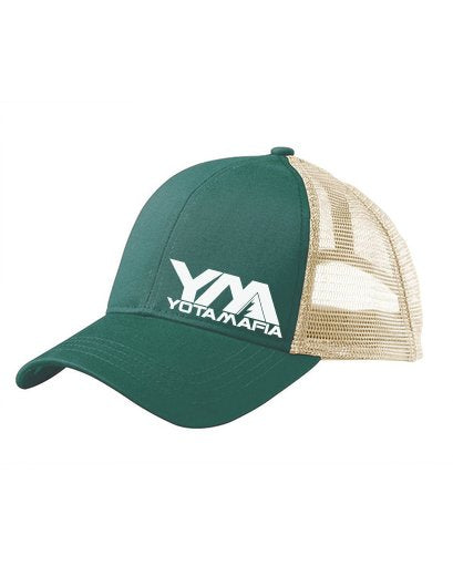 YM CURVED BILL MESH TRUCKER SNAPBACK