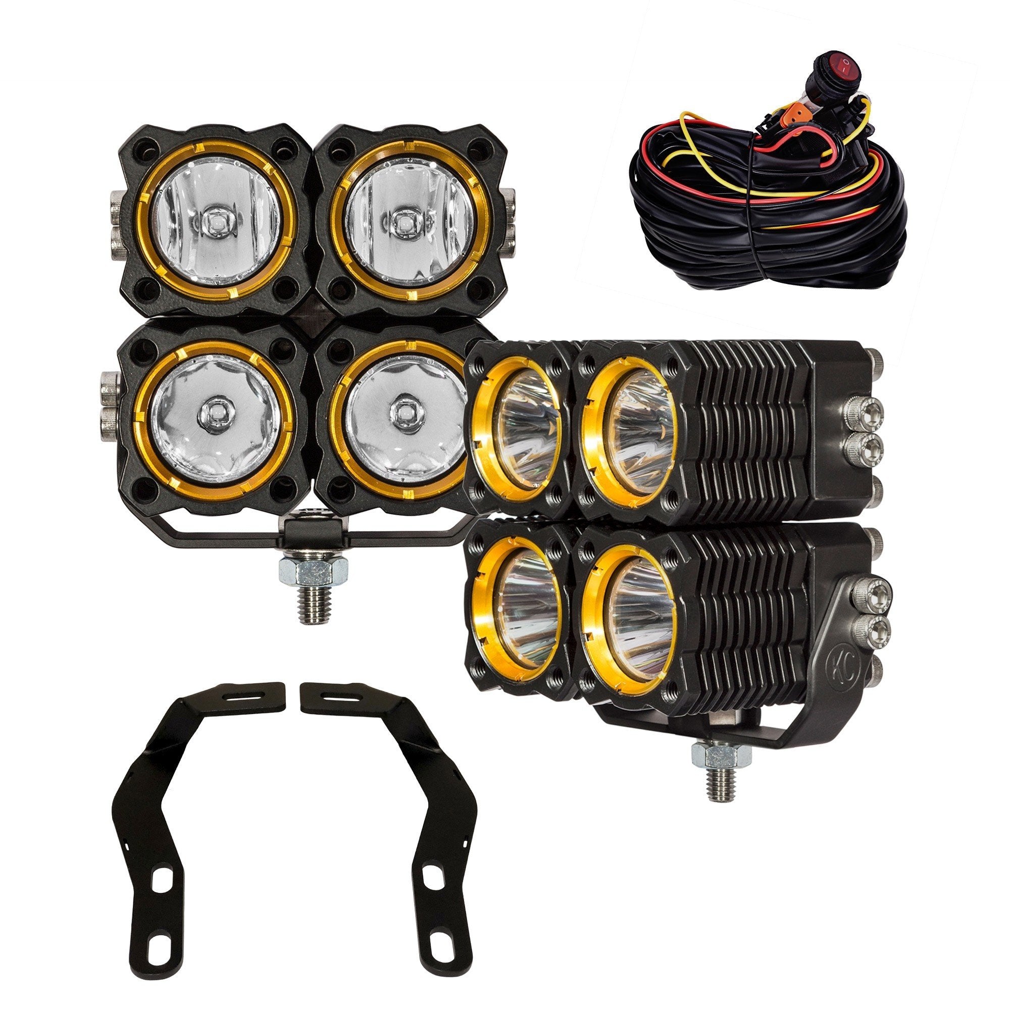 KC FLEX™ Quad Beam System 05-15 2nd Gen Tacoma Ditch Mount Kit