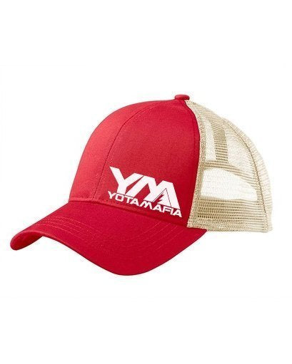 YM CURVED BILL MESH TRUCKER SNAPBACK