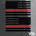 'Red Line of Courage' American Flag Decals