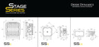 Stage Series Ditch Light Kit for 2022 Toyota Tundra, SS3 Pro Yellow Combo