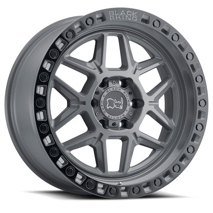 Kelso Battleship Gray W/ Black Lip Edge & Black Bolts