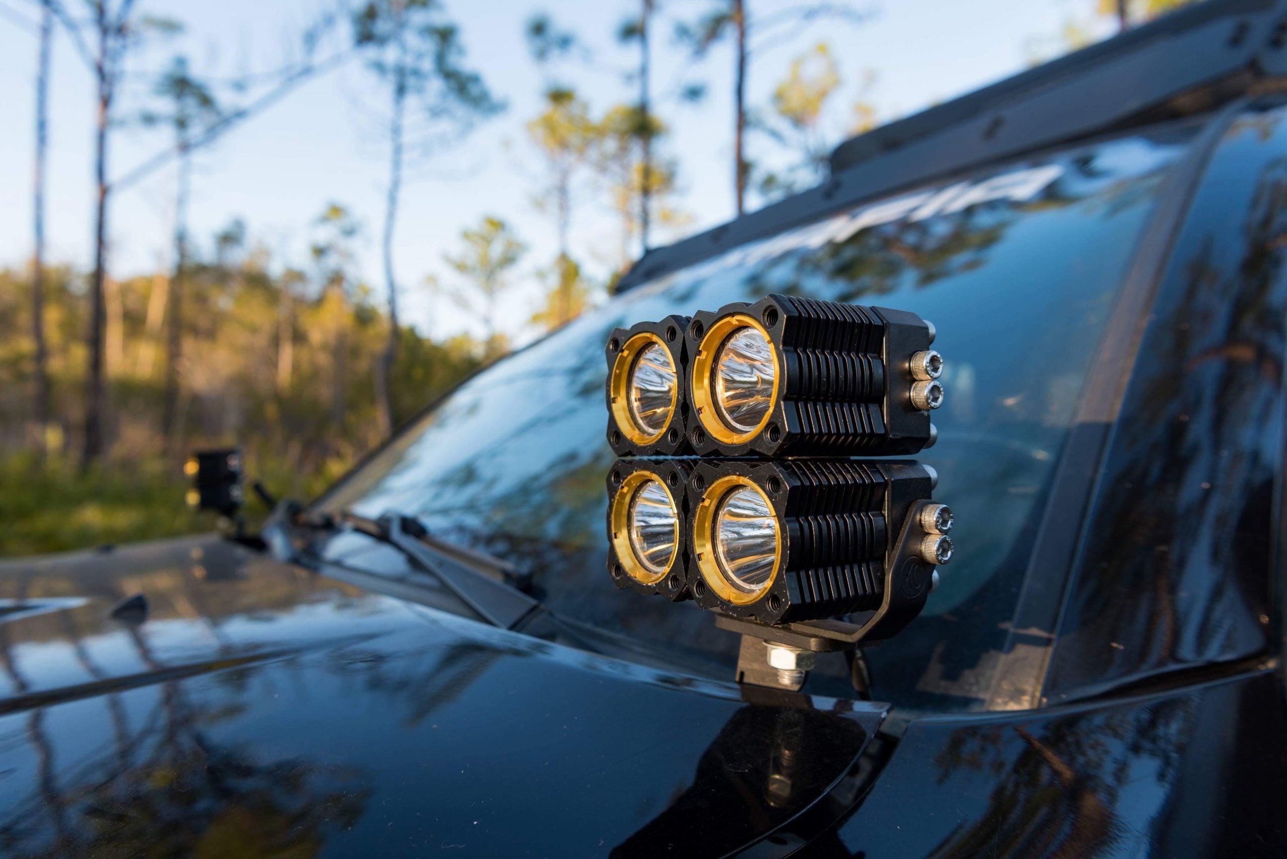 KC FLEX™ QUAD BEAM SYSTEM 16-23 TOYOTA TACOMA DITCH MOUNT KIT