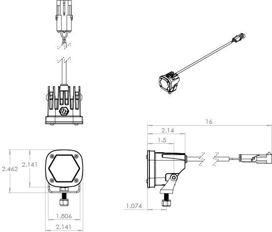 Baja Designs S1 Black LED Auxiliary Light Pod Pair - image 3