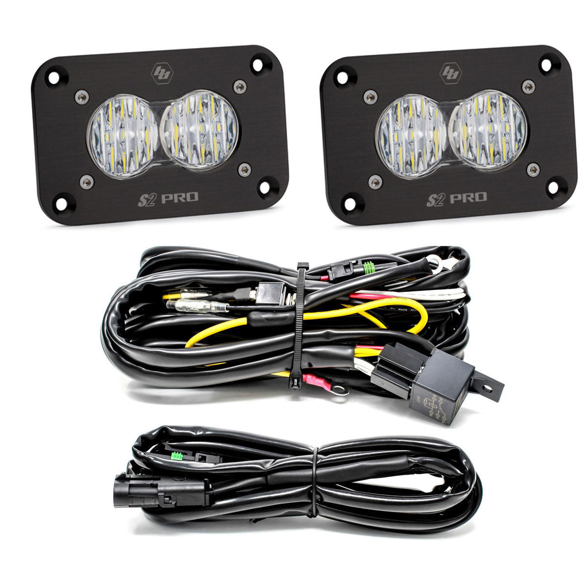 Baja Designs S2 Pro Black Flush Mount LED Light Pod Reverse Kit - manufacturer image 2
