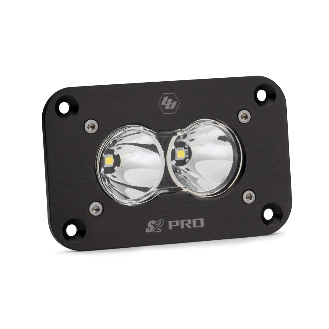 Baja Designs S2 Pro Black Flush Mount LED Auxiliary Light Pod - manufacturer image 1