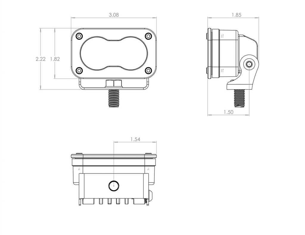 Baja Designs S2 Pro Black Flush Mount LED Auxiliary Light Pod - manufacturer image 9