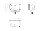 Baja Designs S2 Pro Black Flush Mount LED Auxiliary Light Pod - manufacturer image 9