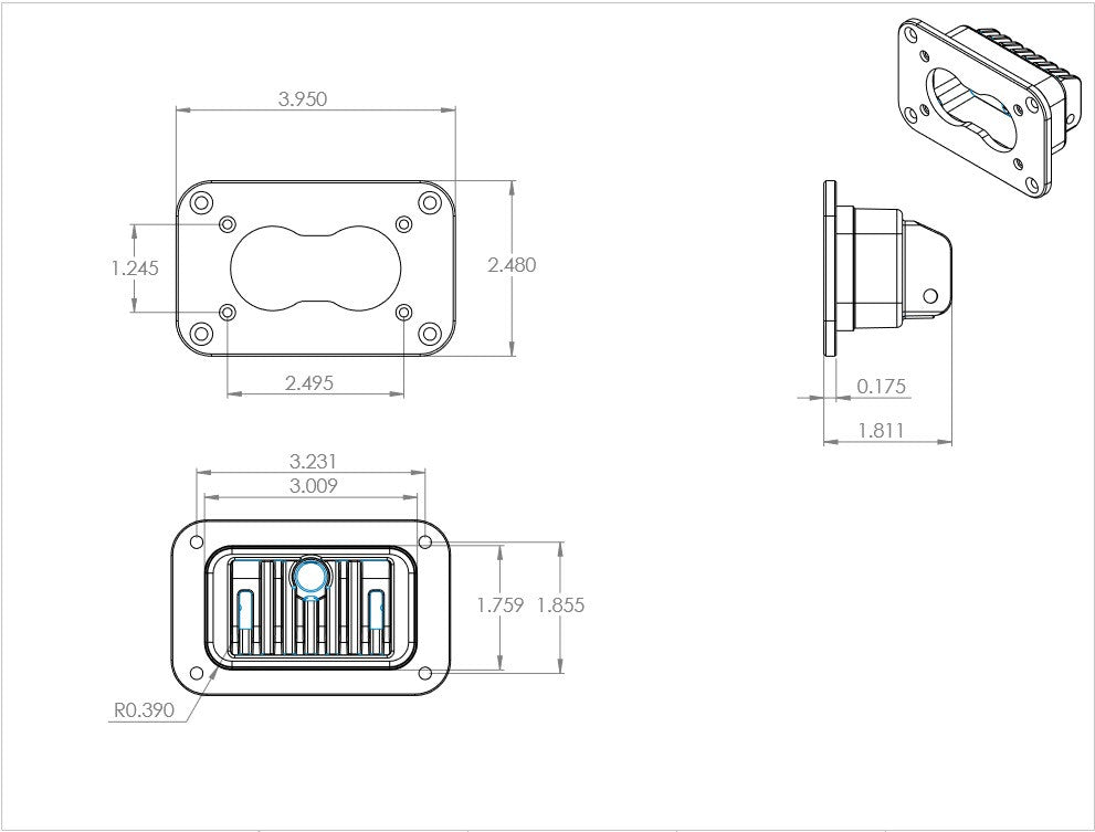 Baja Designs S2 Pro Black Flush Mount LED Auxiliary Light Pod - manufacturer image 10