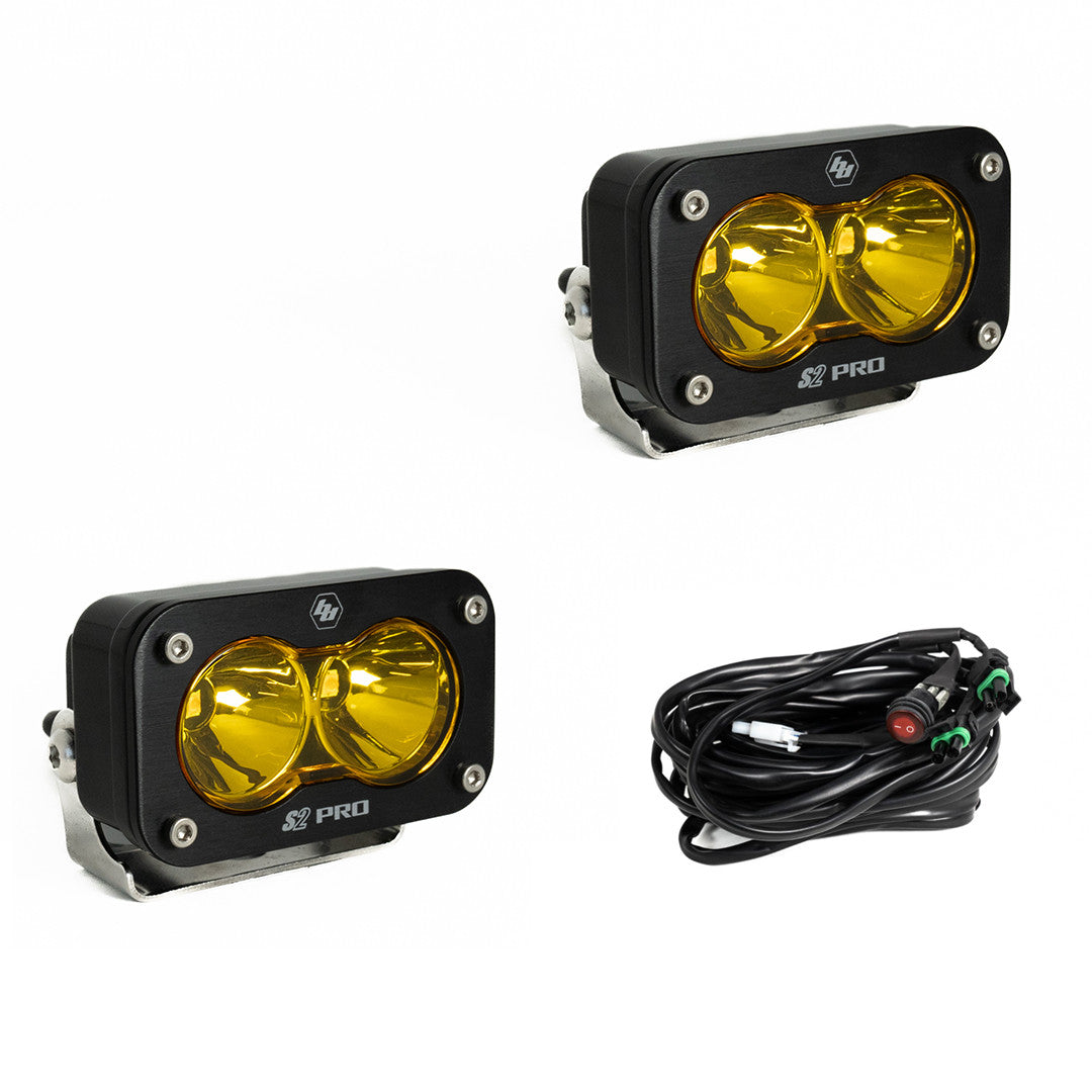 Baja Designs S2 Pro Black LED Auxiliary Light Pod Pair - manufacturer image 10