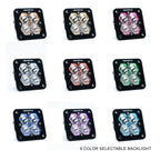 Baja Designs Squadron 2.0 Sport Black Flush Mount LED Auxiliary Light Pod - manufacturer image 95230