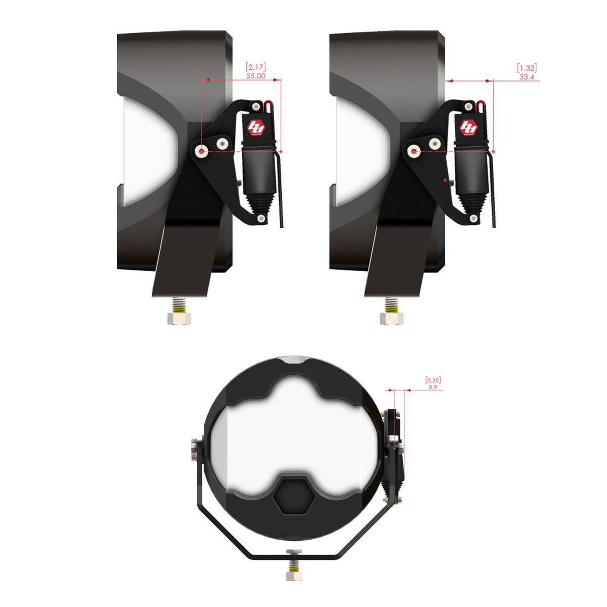 Baja Designs Reflex Light Actuator Kit – LP4/LP6/LP9/XL-M Housing - manufacturer image 94274