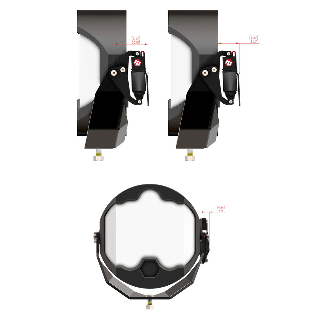 Baja Designs Reflex Light Actuator Kit – LP4/LP6/LP9/XL-M Housing - manufacturer image 94275