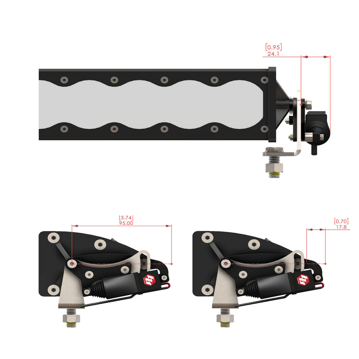 Baja Designs Reflex Light Actuator Kit – OnX6+ Light Bar - manufacturer image 94279
