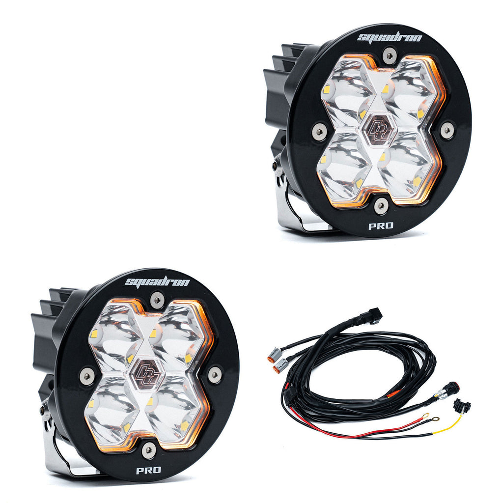 Baja Designs Squadron-R 2.0 Pro Black LED Auxiliary Light Pod Pair - manufacturer image 95379