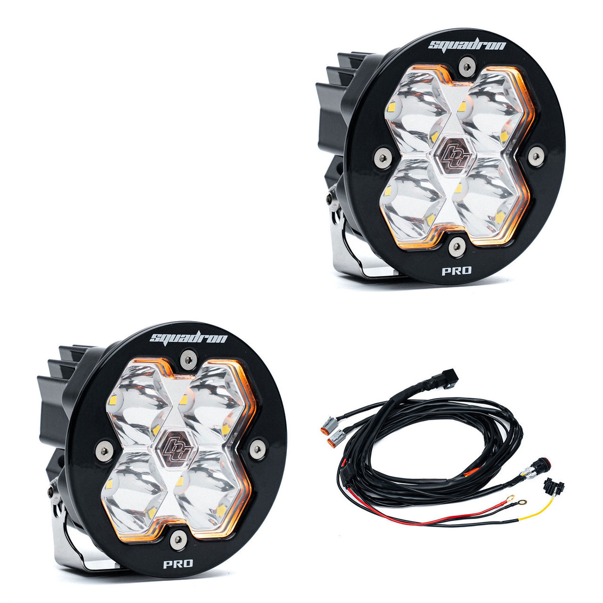 Baja Designs Squadron-R 2.0 Pro Black LED Auxiliary Light Pod Pair - manufacturer image 95379
