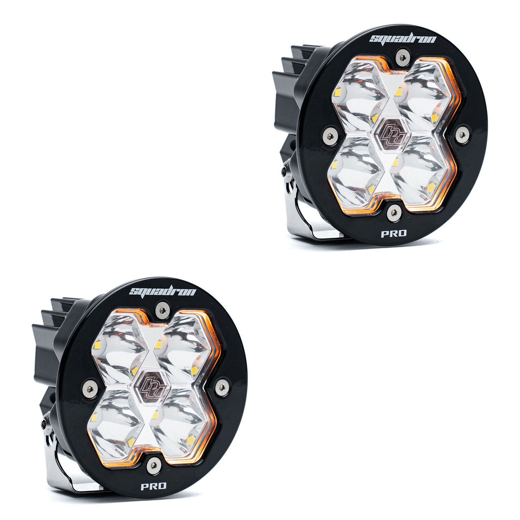 Baja Designs Squadron-R 2.0 Pro Black LED Auxiliary Light Pod Pair - manufacturer image 95381