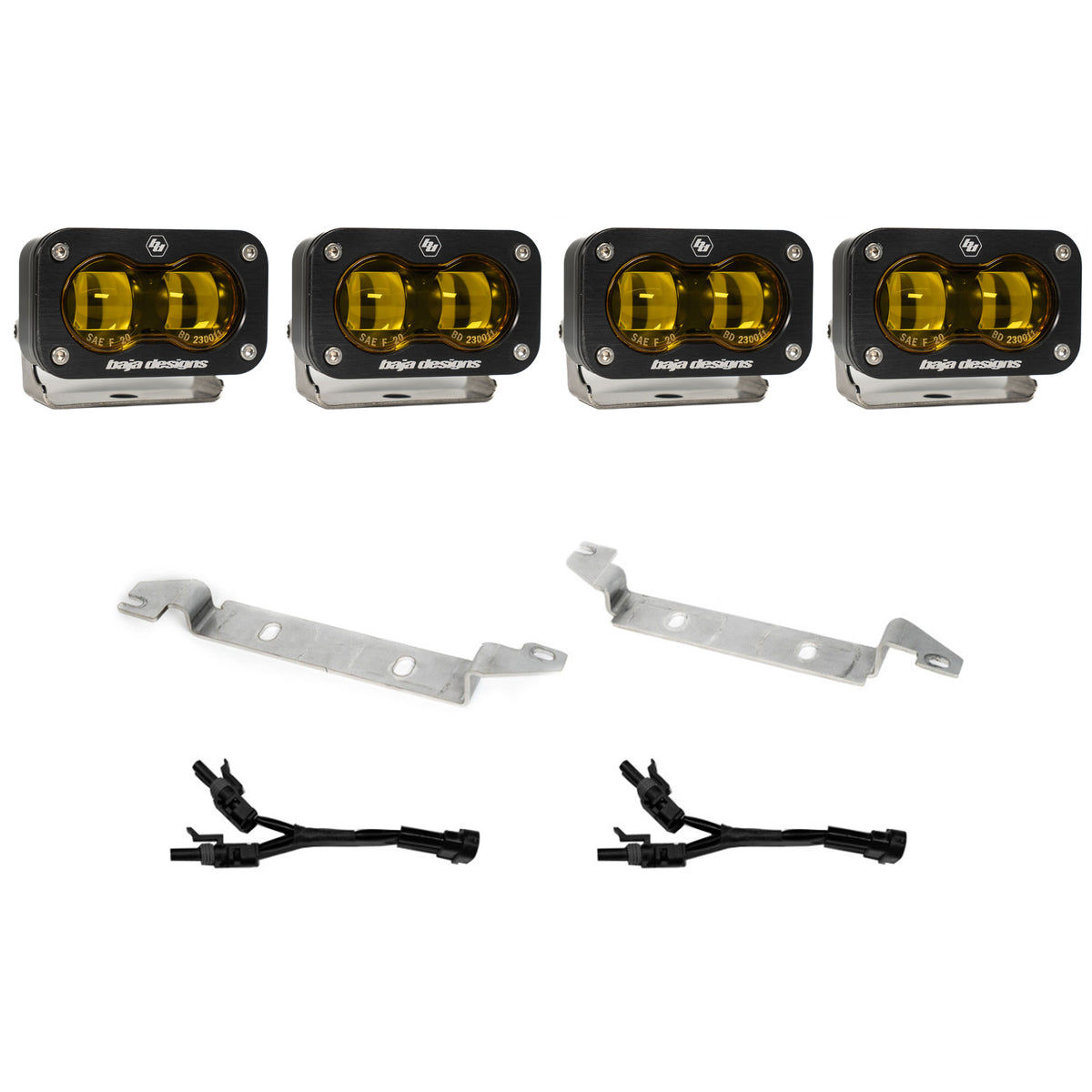 Baja Designs S2 SAE OEM Fog Light Replacement Kit - 2025-2026 Toyota 4Runner, Non-TRD Pro - SAE Fog, Baja Amber