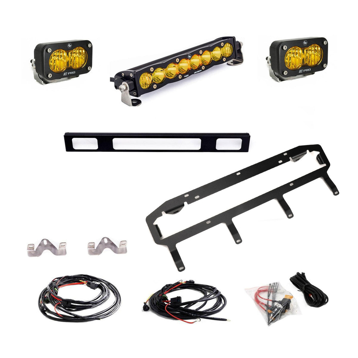 Baja Designs S8 10-inch/S2 Pro Grille Light Replacement Kit - 2025-2026 Toyota 4Runner, TRD Pro - manufacturer image 90908