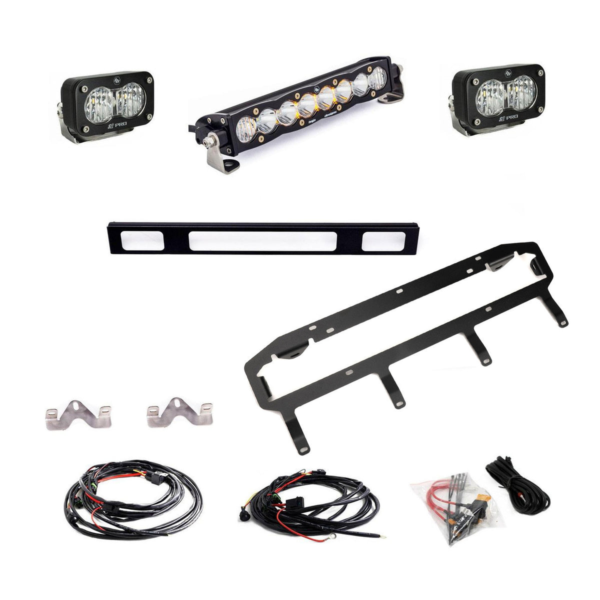 Baja Designs S8 10-inch/S2 Pro Grille Light Replacement Kit - 2025-2026 Toyota 4Runner, TRD Pro - manufacturer image 90909