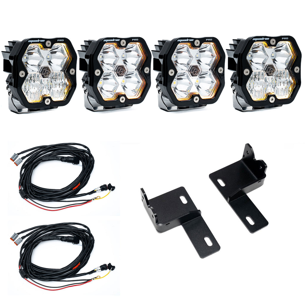 Baja Designs Squadron 2.0 Pro Behind-the-Grille Light Kit - Toyota 2025-26 4Runner - Multi Pattern, Clear