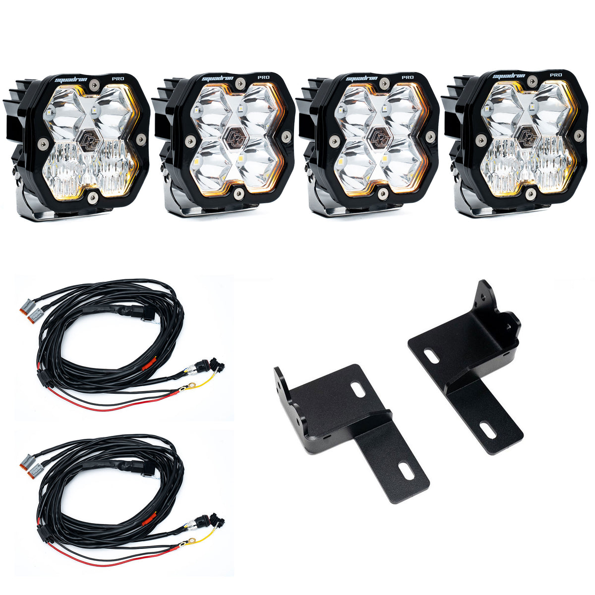Baja Designs Squadron 2.0 Pro Behind-the-Grille Light Kit - Toyota 2025-26 4Runner - Multi Pattern, Clear