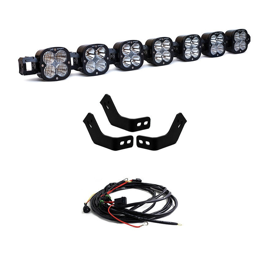 Baja Designs Toyota 7XL Linkable Roof Light Bar Kit For Prinsu Rack - Toyota 2010-24 4Runner; 2007-14 FJ Cruiser; 2005-23 Tacoma; 2007-21 Tundra - manufacturer image 65116