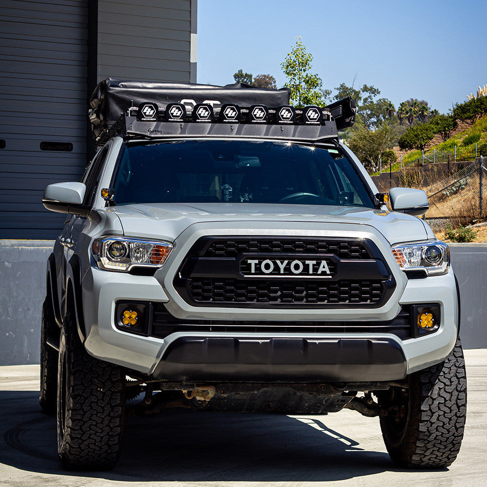 Baja Designs Toyota 7XL Linkable Roof Light Bar Kit For Prinsu Rack - Toyota 2010-24 4Runner; 2007-14 FJ Cruiser; 2005-23 Tacoma; 2007-21 Tundra - manufacturer image 65120