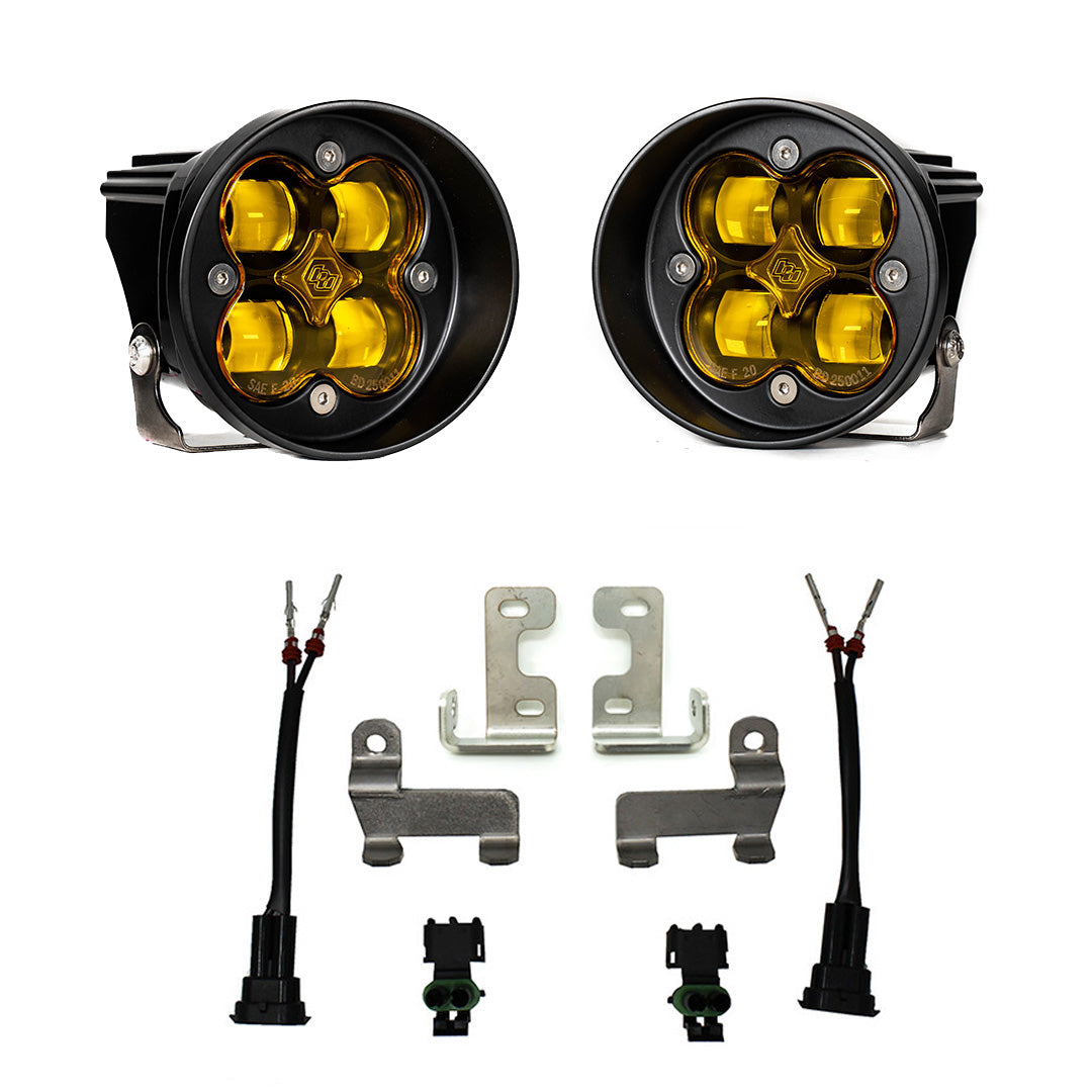 Baja Designs Toyota Squadron-R SAE Fog Pocket Light Kit - Toyota 2010-24 4Runner; 2012-23 Tacoma; 2014-21 Tundra - SAE Fog, Baja Amber